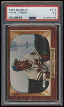 Load image into Gallery viewer, 1955 Bowman #179 Hank Aaron PSA 3 VG