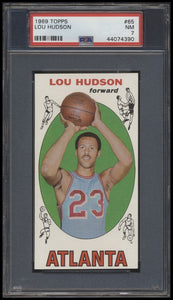 1969 Topps #65 Lou Hudson psa 7 NM RC