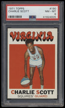 Load image into Gallery viewer, 1971 Topps #190 Charlie Scott psa 8 NMMT RC