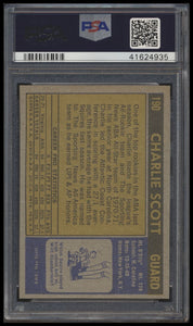 1971 Topps #190 Charlie Scott psa 8 NMMT RC