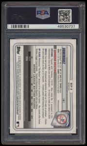 2020 Bowman Chrome Prospects  #bcp8 Jasson Dominguez Refractor /499 Psa 9