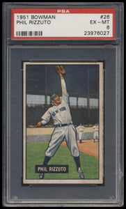 1951 Bowman  #26 Phil Rizzuto  Psa 6