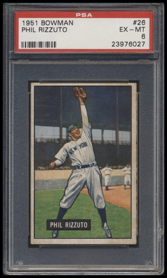 1951 Bowman  #26 Phil Rizzuto  Psa 6