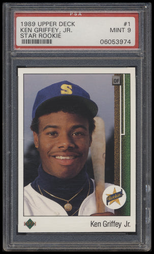 1989 Upper Deck  #1 Ken Griffey Jr.  Psa 9 Rc