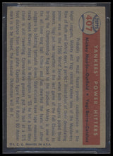 Load image into Gallery viewer, 1957 Topps #407 Yankees Power Hitters/mickey Mantle/yogi Berra  Bgs 3