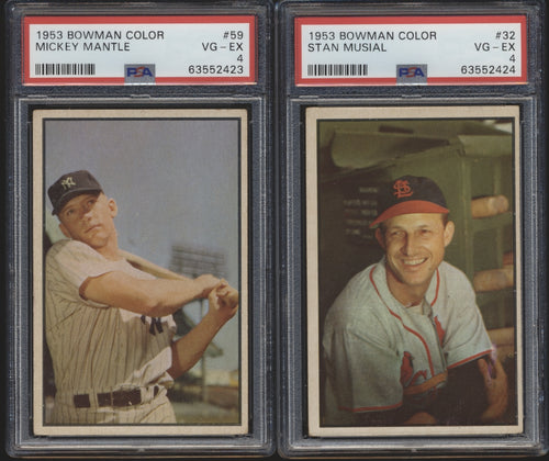 1953 Bowman Color Baseball Low to Mid-Grade Complete Set Group Break #3 (Limit 4)