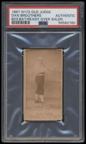 1887 Old Judge (n172)  Dan Brouthers  Psa A