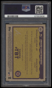 2018 Topps Throwback Thursday 191 Ronald Acuna Jr/juan Soto Rc  Psa 10