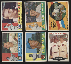 1960 Topps Baseball Low- to Mid-Grade Complete Set Group Break #16 (LIMIT 15)