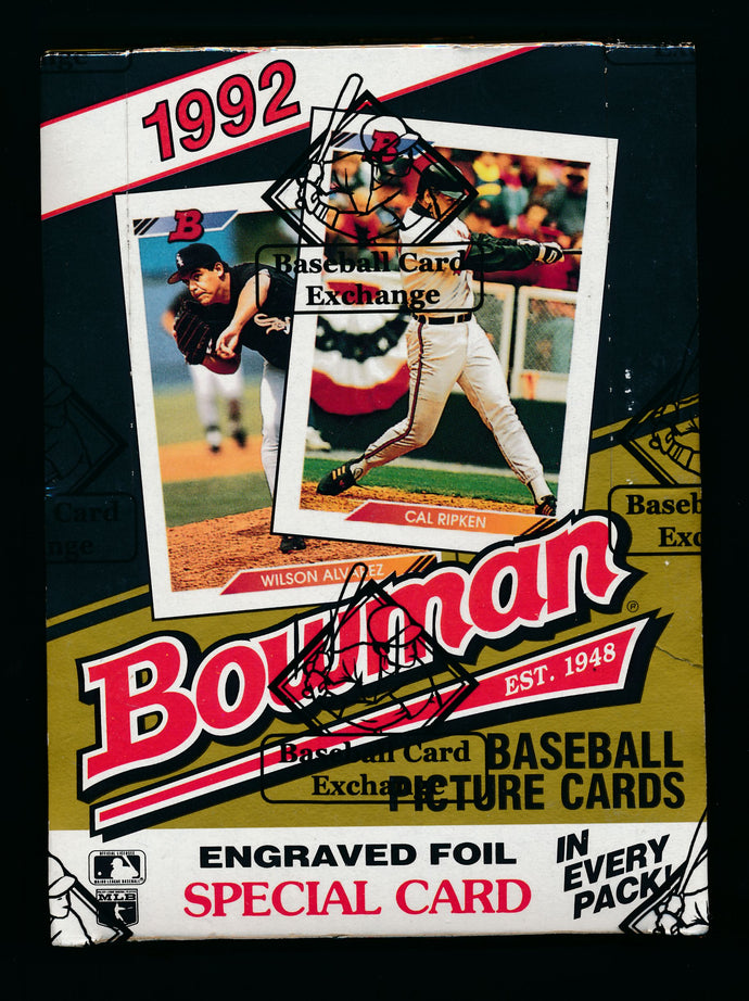 1992 Bowman Baseball BBCE Box Group Break (36 Spots)