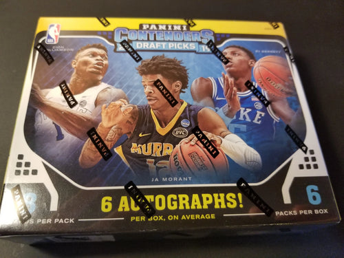 2019-20 Panini Contenders Draft Picks Hobby Box Group Break (6 spot break) SALE