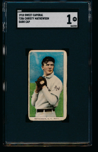 Tobacco Card Mixer Break featuring T206 Mathewson (35 spot break)