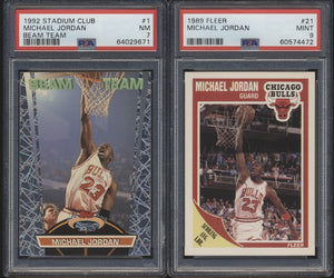 Michael Jordan Graded Mixer ~ (90 Spots) featuring '86 Fleer RC SGC 5.5