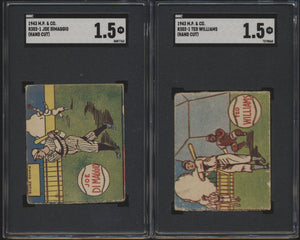 Pre-WWII Graded Mixer Break (150 spots) ~ featuring Christy Mathewson and Joe Dimaggio (Limit REMOVED)