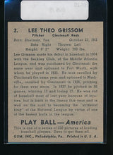 Load image into Gallery viewer, 1939 Play Ball  2 Lee Grissom  G 10524