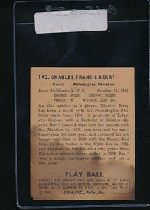 1940 Play Ball  190 Charley Berry   P 10980