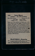 Load image into Gallery viewer, 1939 Play Ball  133 Lynn Myers  Trimmed 11464