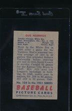 Load image into Gallery viewer, 1951 Bowman  124 Gus Niarhos  EX 12053