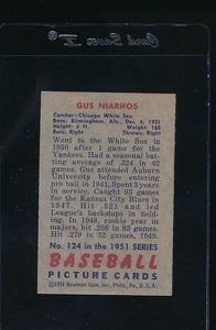 1951 Bowman  124 Gus Niarhos  EX 12053