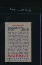 Load image into Gallery viewer, 1951 Bowman  124 Gus Niarhos  VG 12055