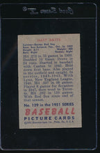 Load image into Gallery viewer, 1951 Bowman  129 Matt Batts  G 12076