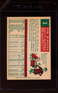 1959 Topps  3 Don McMahon  EX 12402
