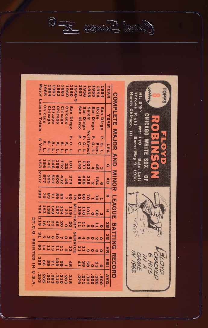 1966 Topps  8 Floyd Robinson  VG-EX 12519
