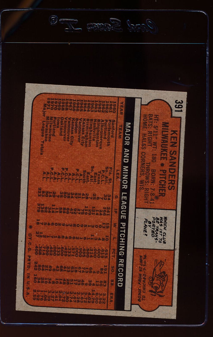 1972 Topps  385 Mickey Stanley  EX (MC) 12583