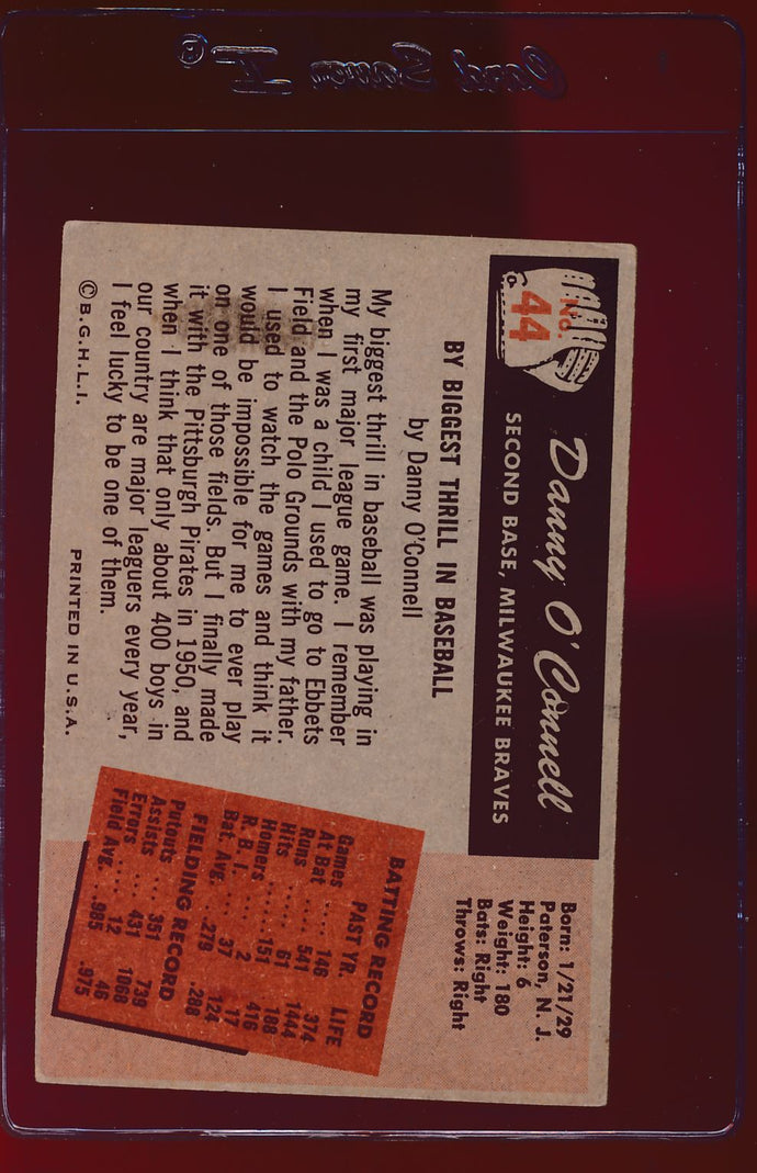 1955 Bowman  44 Danny O'Connell  VG 12735