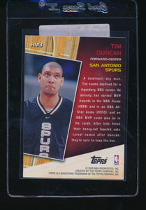 2000-01 Topps Hobby Masters HM3 Tim Duncan   14634