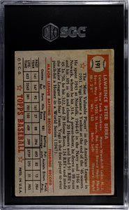 1952 Topps #191 Yogi Berra  Sgc 3 6233634