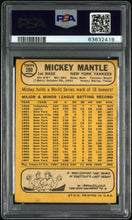 Load image into Gallery viewer, 1968 topps #280 mickey mantle psa 4