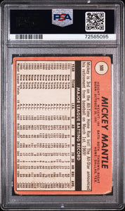 1969 Topps  #500 Mickey Mantle  Psa 1