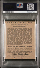 Load image into Gallery viewer, 1948 Swell Sports Thrills  #12 Lou Gehrig/babe Ruth Most Dramatic H.r.  Psa 2