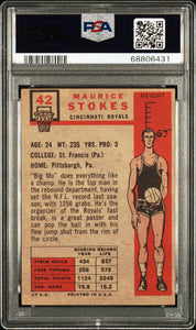 1957 Topps #42 Maurice Stokes Psa 4