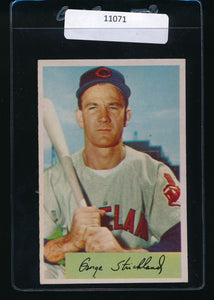 Scan of 1954 Bowman 36  George Strickland EX-MT