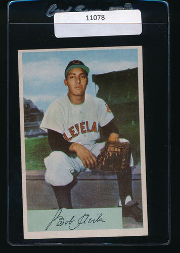 Scan of 1954 Bowman 68  Bobby Avila VG-EX