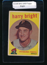Load image into Gallery viewer, Scan of 1959 Topps 523 Harry Bright G