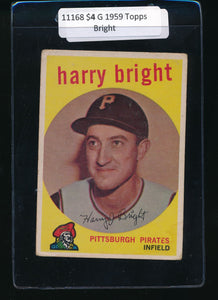 Scan of 1959 Topps 523 Harry Bright G