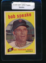 Load image into Gallery viewer, Scan of 1959 Topps 526 Bob Speake P