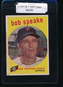 Scan of 1959 Topps 526 Bob Speake P