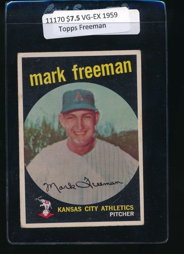 Scan of 1959 Topps 532 Mark Freeman VG-EX
