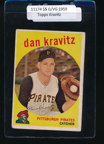 Scan of 1959 Topps 536 Danny Kravitz G/VG