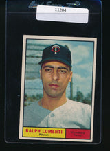 Load image into Gallery viewer, Scan of 1961 Topps 469 Ralph Lumenti VG-EX