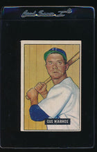Load image into Gallery viewer, Scan of 1951 Bowman 124 Gus Niarhos VG