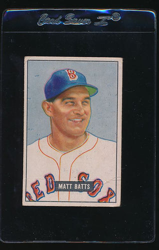 Scan of 1951 Bowman 129 Matt Batts G