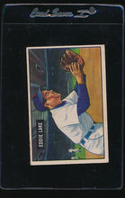 Load image into Gallery viewer, Scan of 1951 Bowman 140 Eddie Lake VG