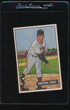 Load image into Gallery viewer, Scan of 1951 Bowman 199 Sheldon Jones VG-EX