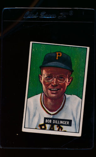 Scan of 1951 Bowman 63 Bob Dillinger  VG