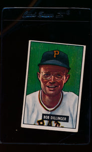 Scan of 1951 Bowman 63 Bob Dillinger  VG
